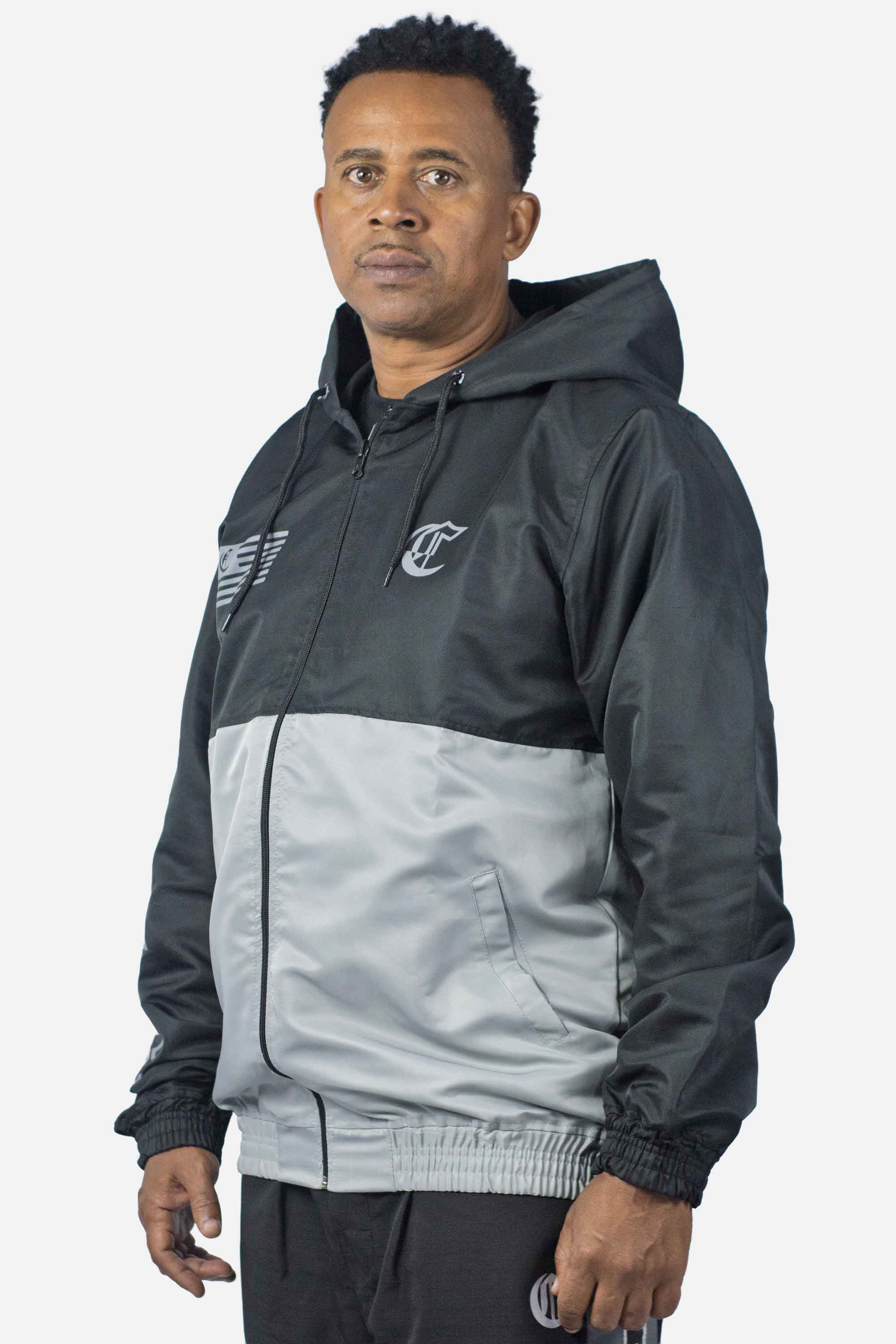 Jaqueta Compton Legacy 2 Cores Preto/Cinza Escuro