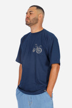 Camiseta Compton Oversized Lowbike Legacy Marinho