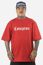 Camiseta Compton Oversized New Logo Furtacor Vermelha