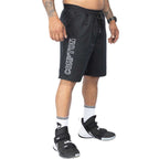 Bermuda Compton Moletinho Letter Bordada Preto