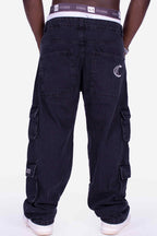 Calça Jeans Cargo Compton Black Four Pocket