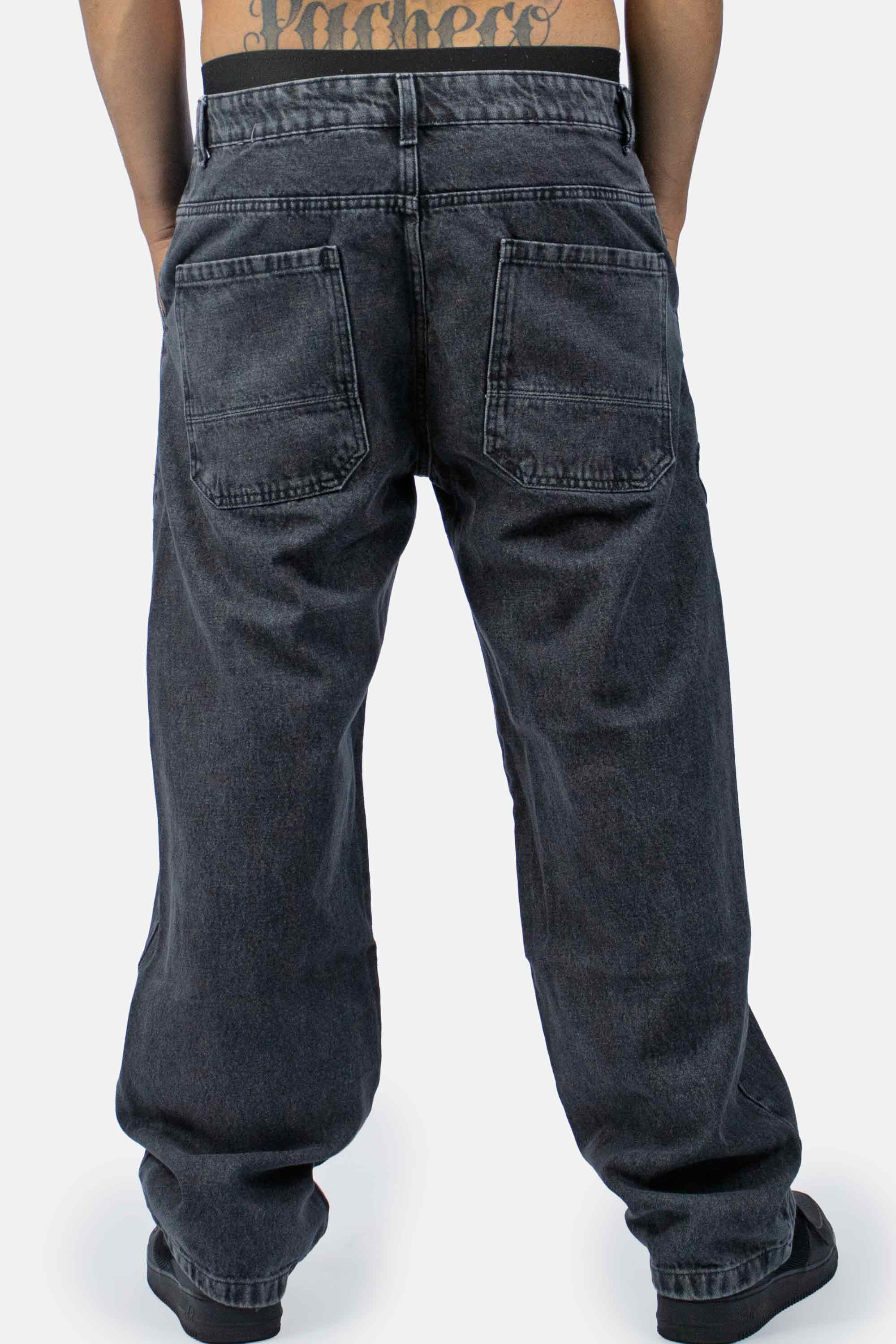 Calça Jeans Compton Balão Marmorizada