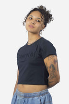 Cropped Compton Relevo 3D Preto