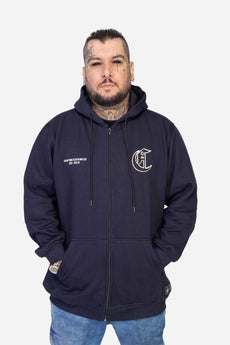 Modelo vestindo a peça: Moletom Compton Canguru Street Rules Preto