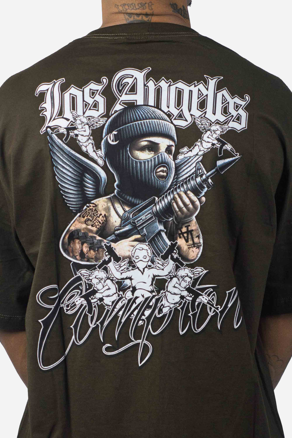 Camiseta Compton Oversized Thug Angel Café