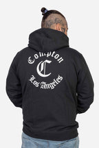 Moletom Compton Canguru Ziper Los Angeles Preto