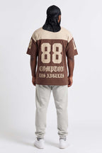 Camiseta Oversized Compton Gang Life - Marrom