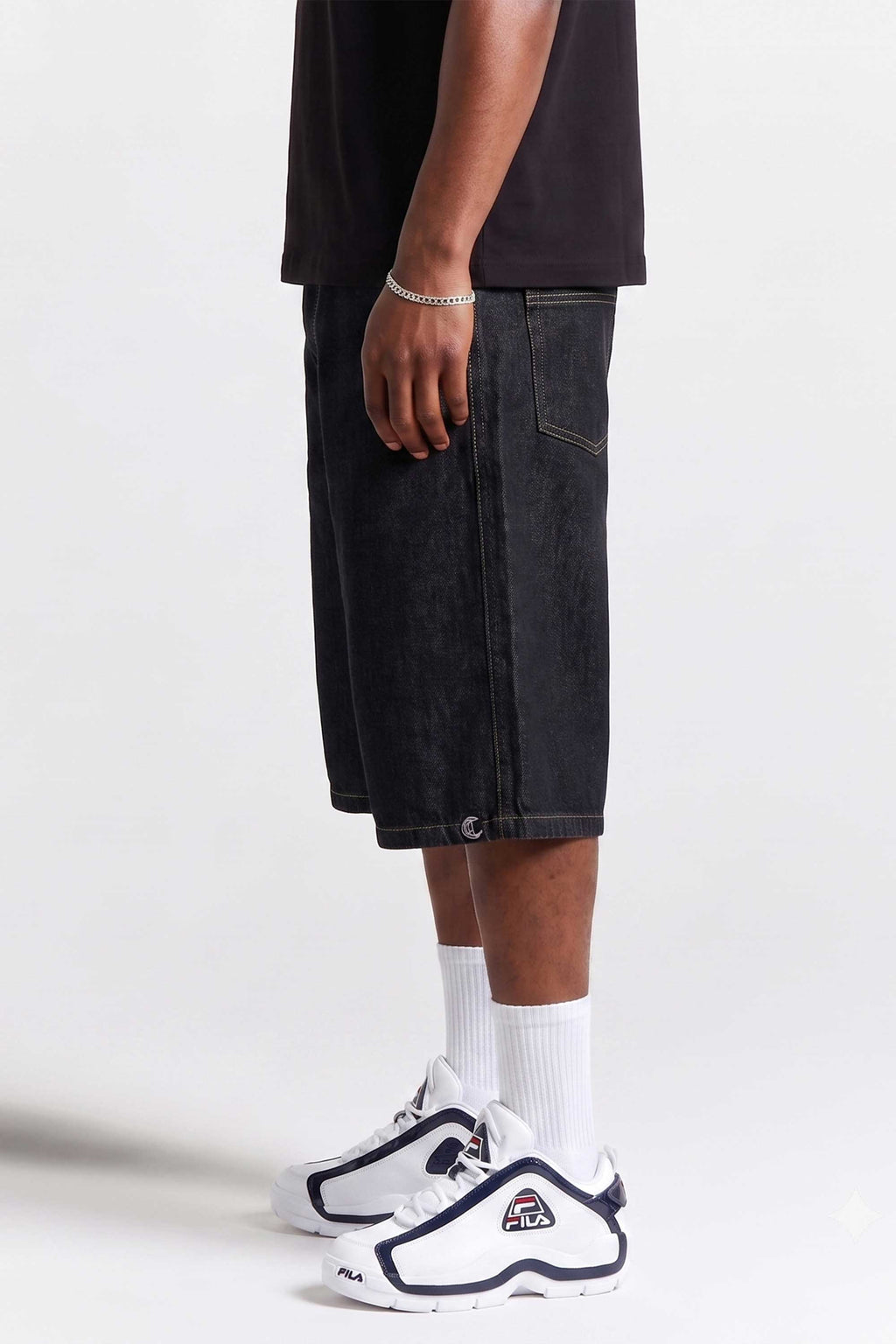 Bermuda Jeans Compton Black Five Poket