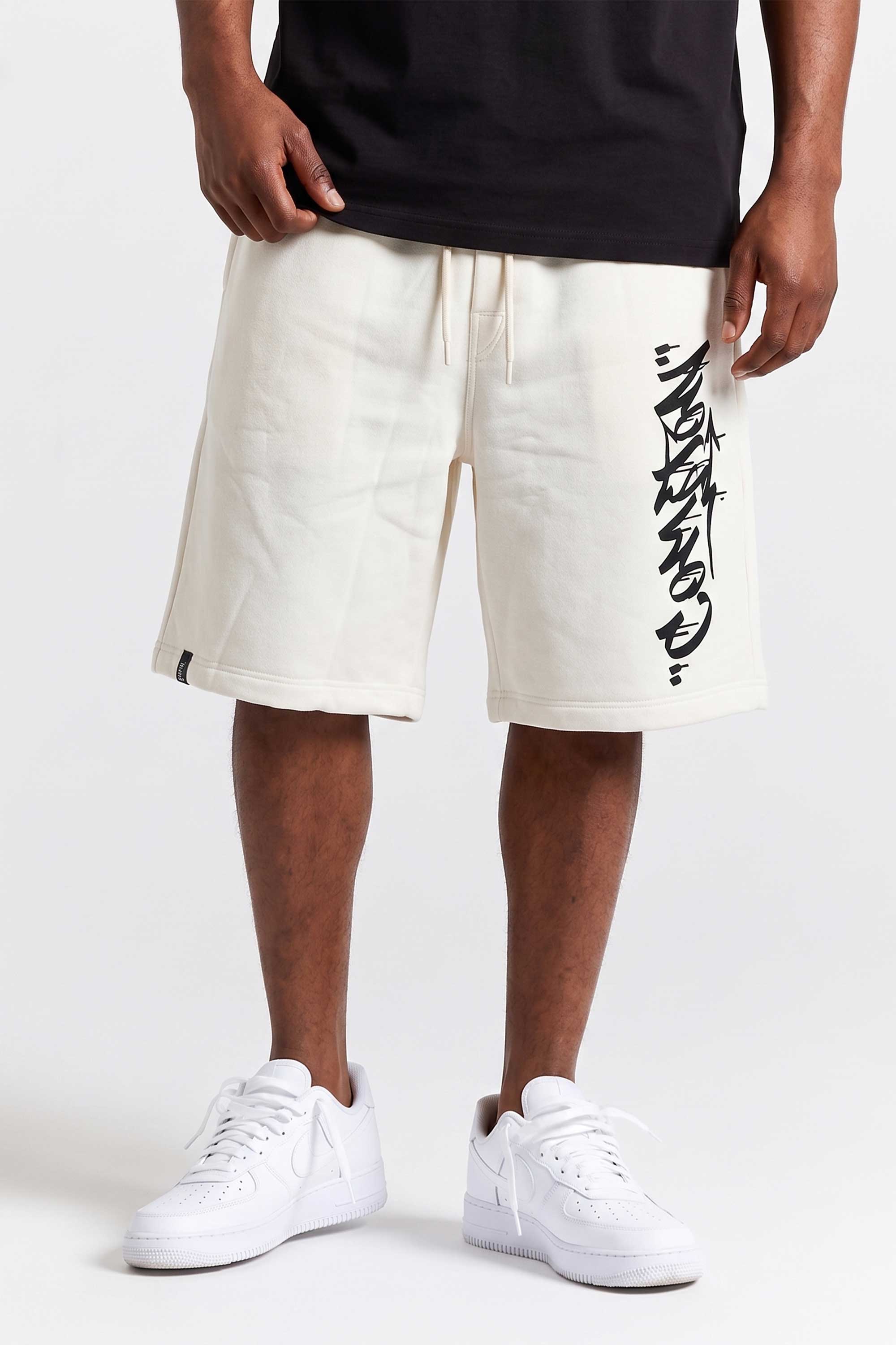 Bermuda Moletom Compton Drop Drained Off White