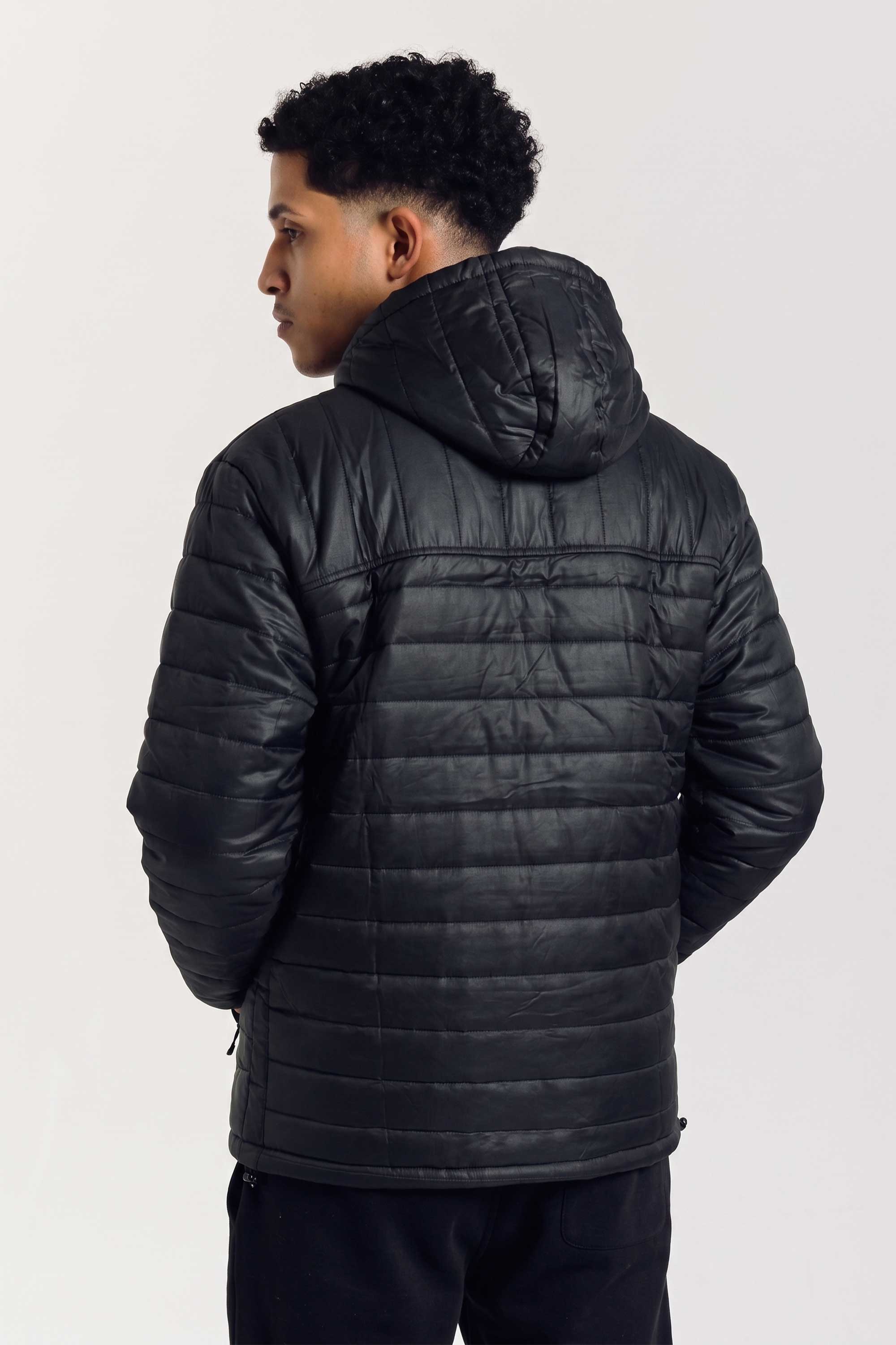 Jaqueta Compton Bobojaco Puffer Bordado Preto