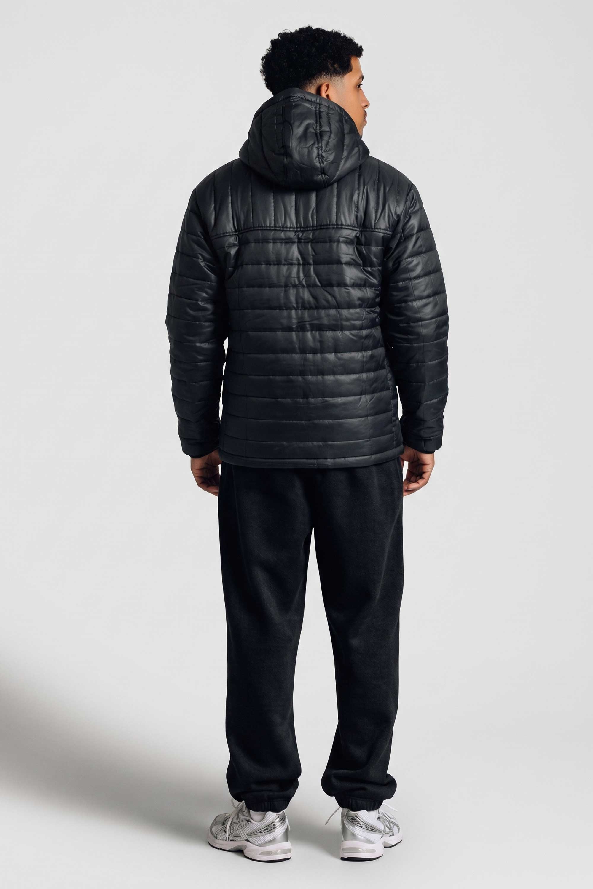 Jaqueta Compton Bobojaco Puffer Bordado Preto