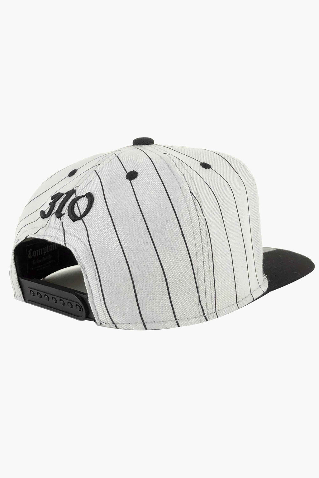 Boné Compton Aba Reta Snapback Urban Pinstripe Cinza
