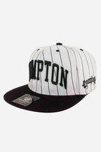 Boné Compton Aba Reta Snapback Urban Pinstripe Cinza