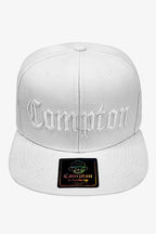 Boné Compton Aba Reta Snapback Classic All White