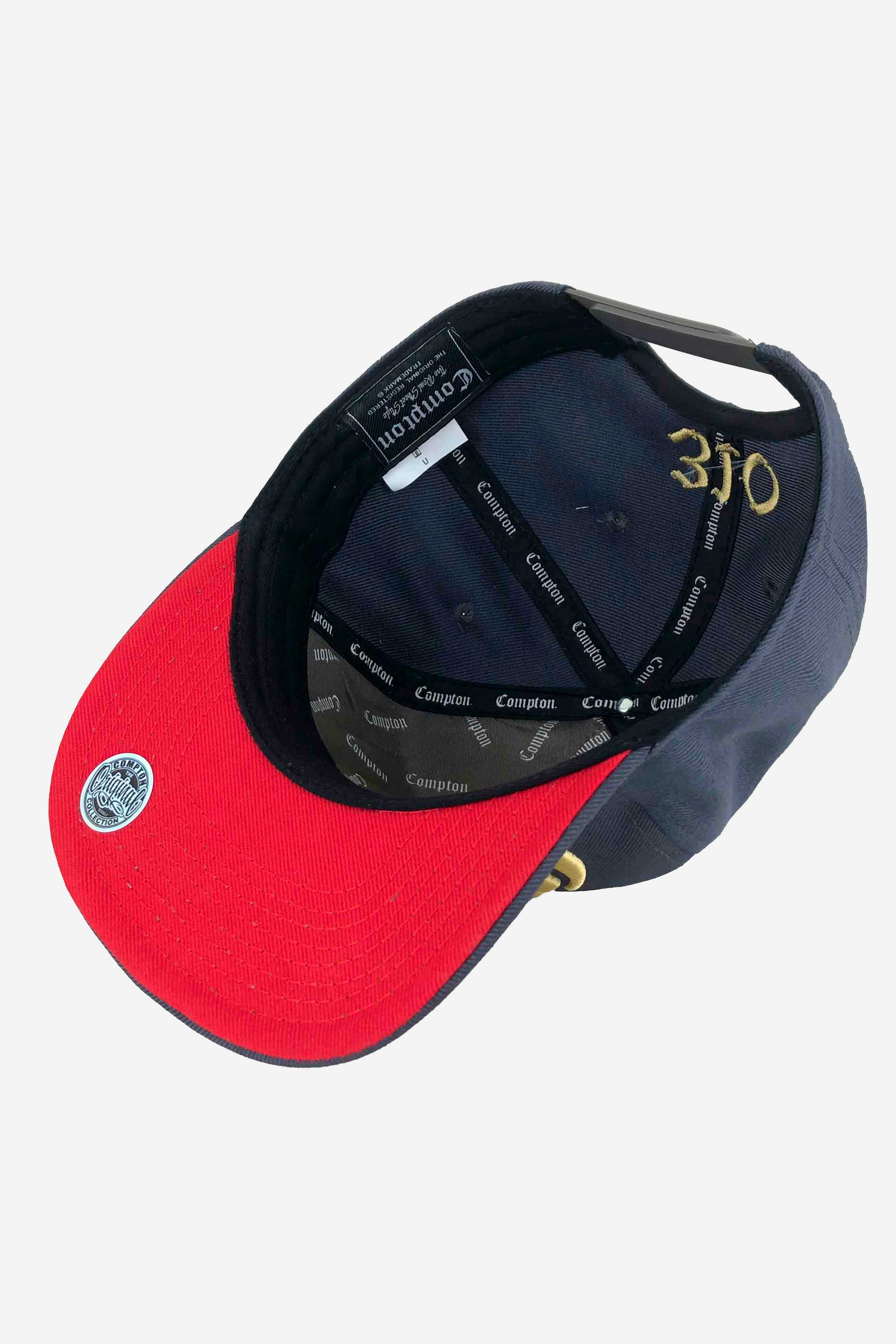 Boné Compton Aba Reta Snapback Classic Cinza