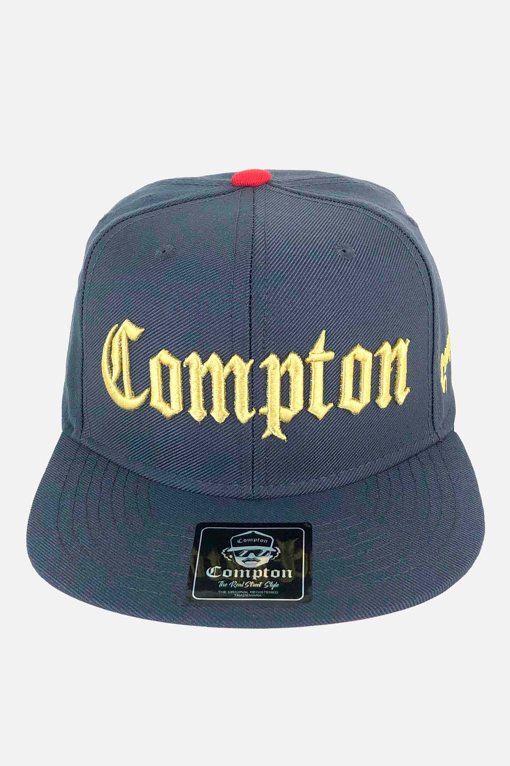 Boné Compton Aba Reta Snapback Classic Cinza