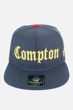 Boné Compton Aba Reta Snapback Classic Cinza