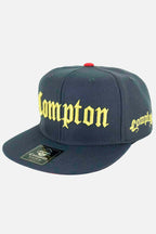 Boné Compton Aba Reta Snapback Classic Cinza