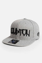 Boné Compton Aba Reta Snapback Graphite Pixo Cinza