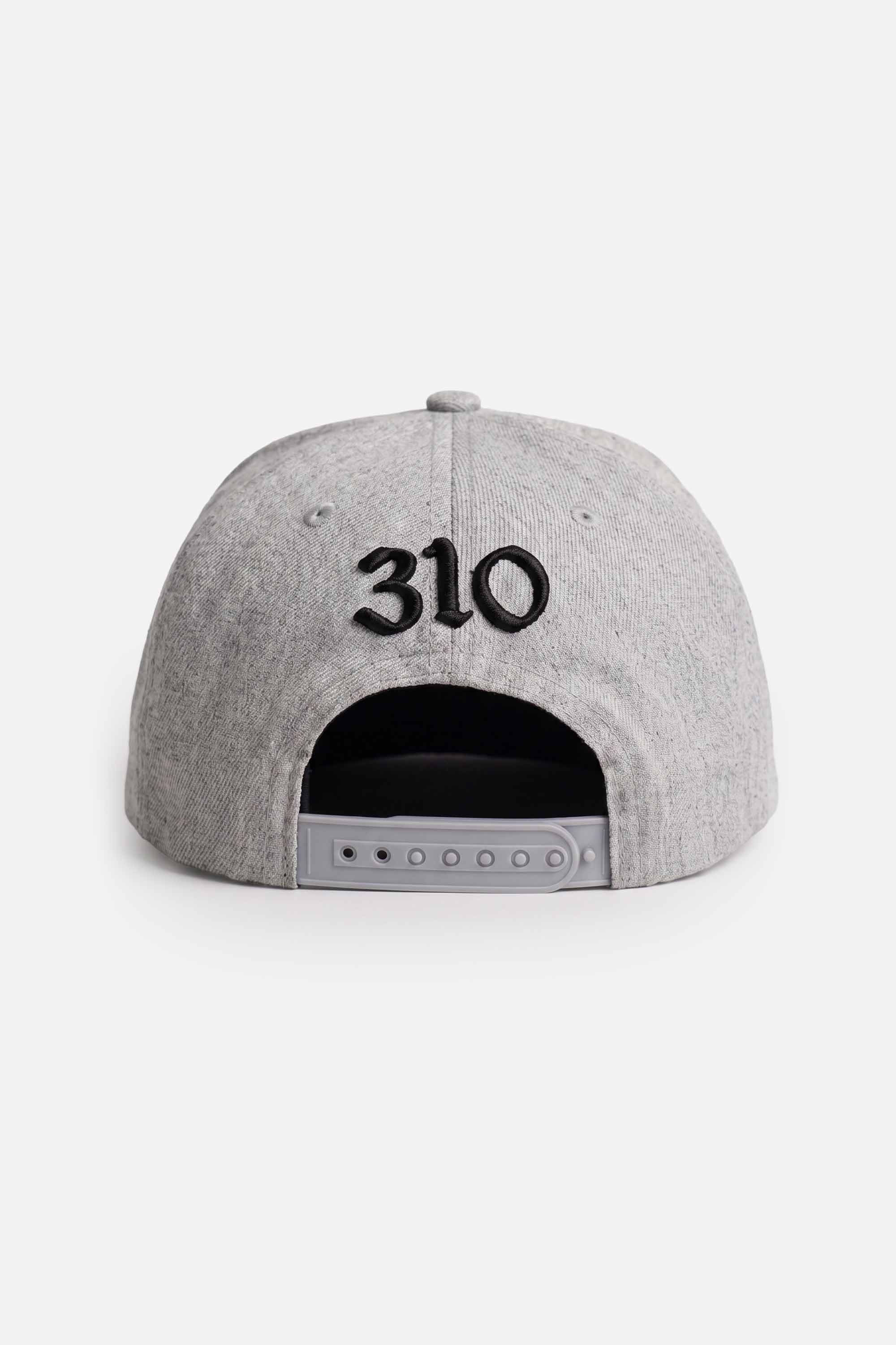Boné Compton Aba Reta Snapback Graphite Pixo Cinza