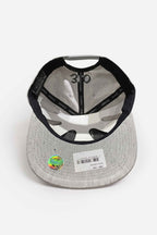Boné Compton Aba Reta Snapback Graphite Pixo Cinza
