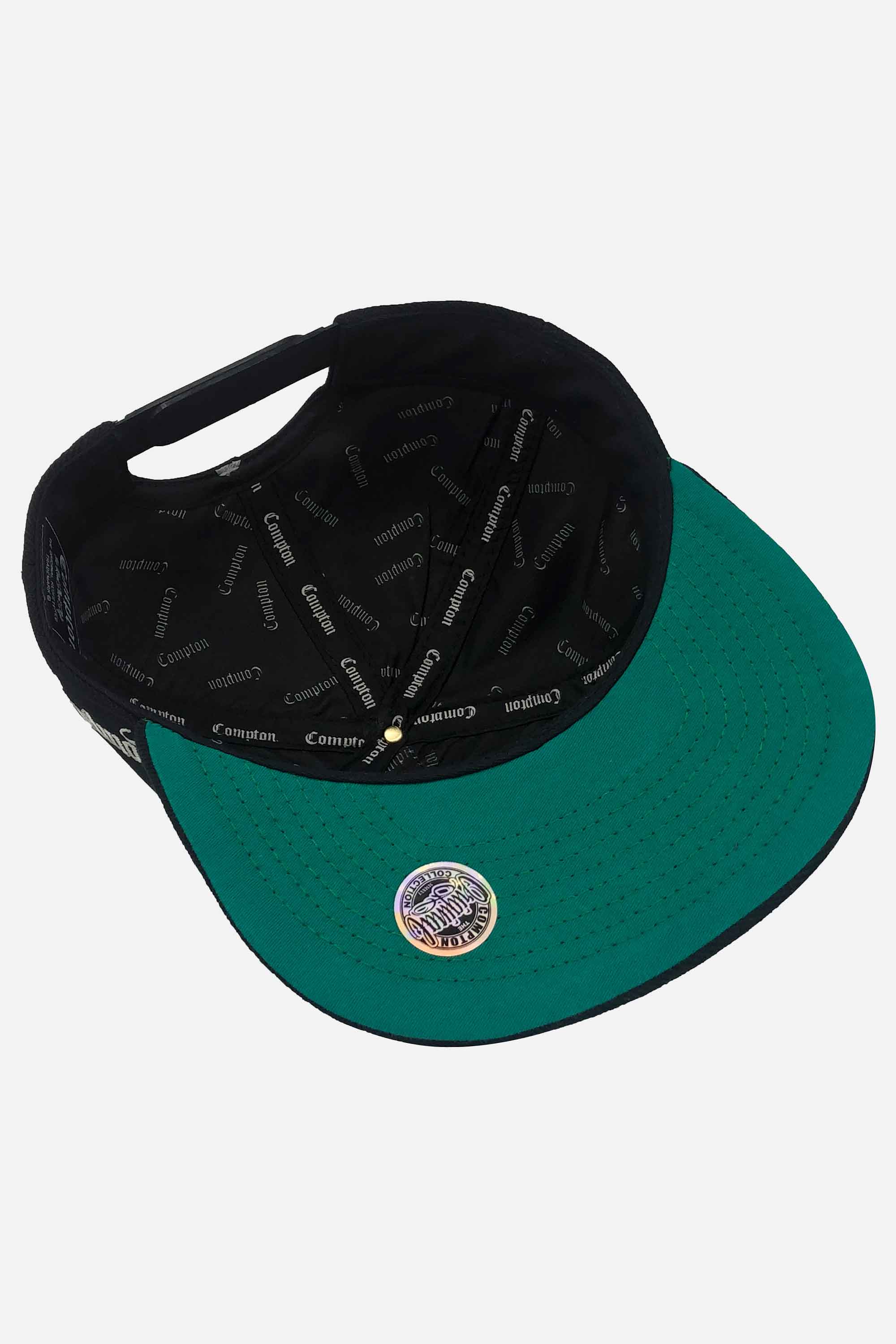 Boné Compton Aba Reta Snapback Classic Preto