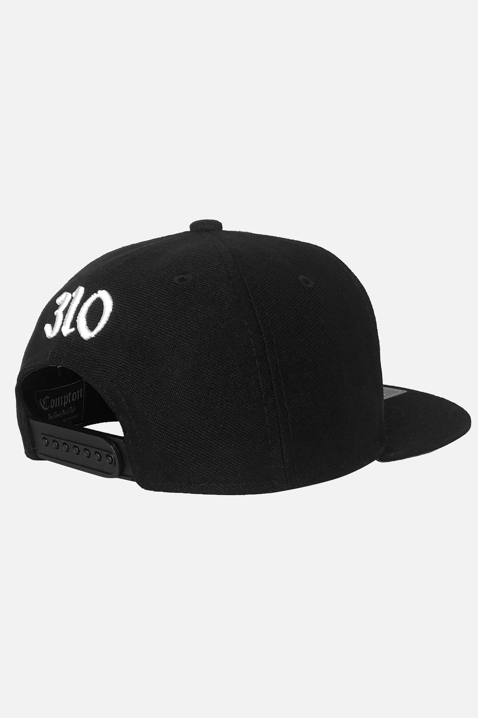 Boné Compton Aba Reta Snapback Classic Preto