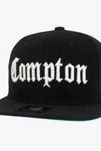 Boné Compton Aba Reta Snapback Classic Preto