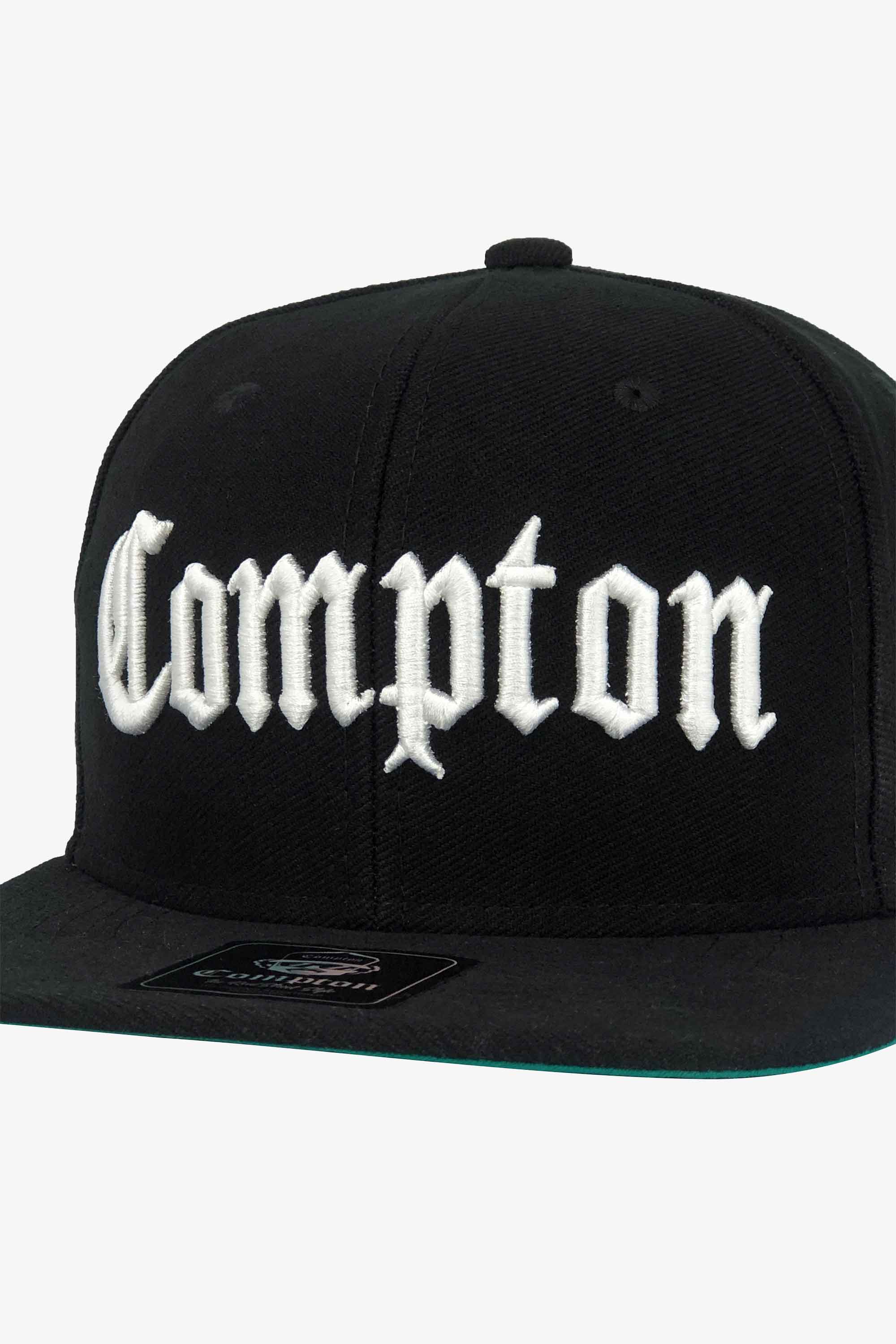 Boné Compton Aba Reta Snapback Classic Preto