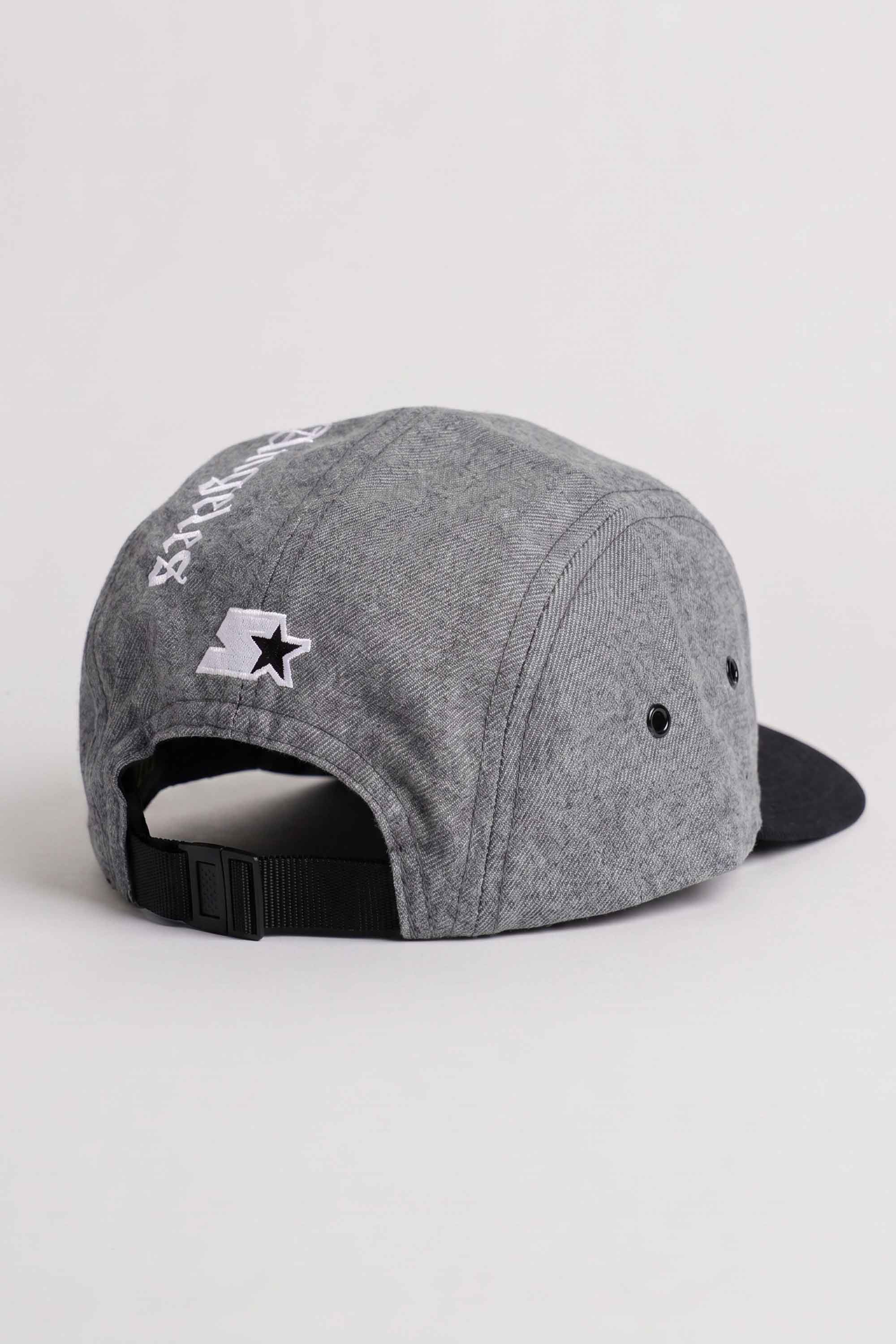 Boné Five Panel Collab Starter X Compton Los Angeles Cinza