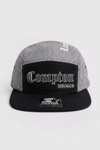 Boné Five Panel Collab Starter X Compton Los Angeles Cinza