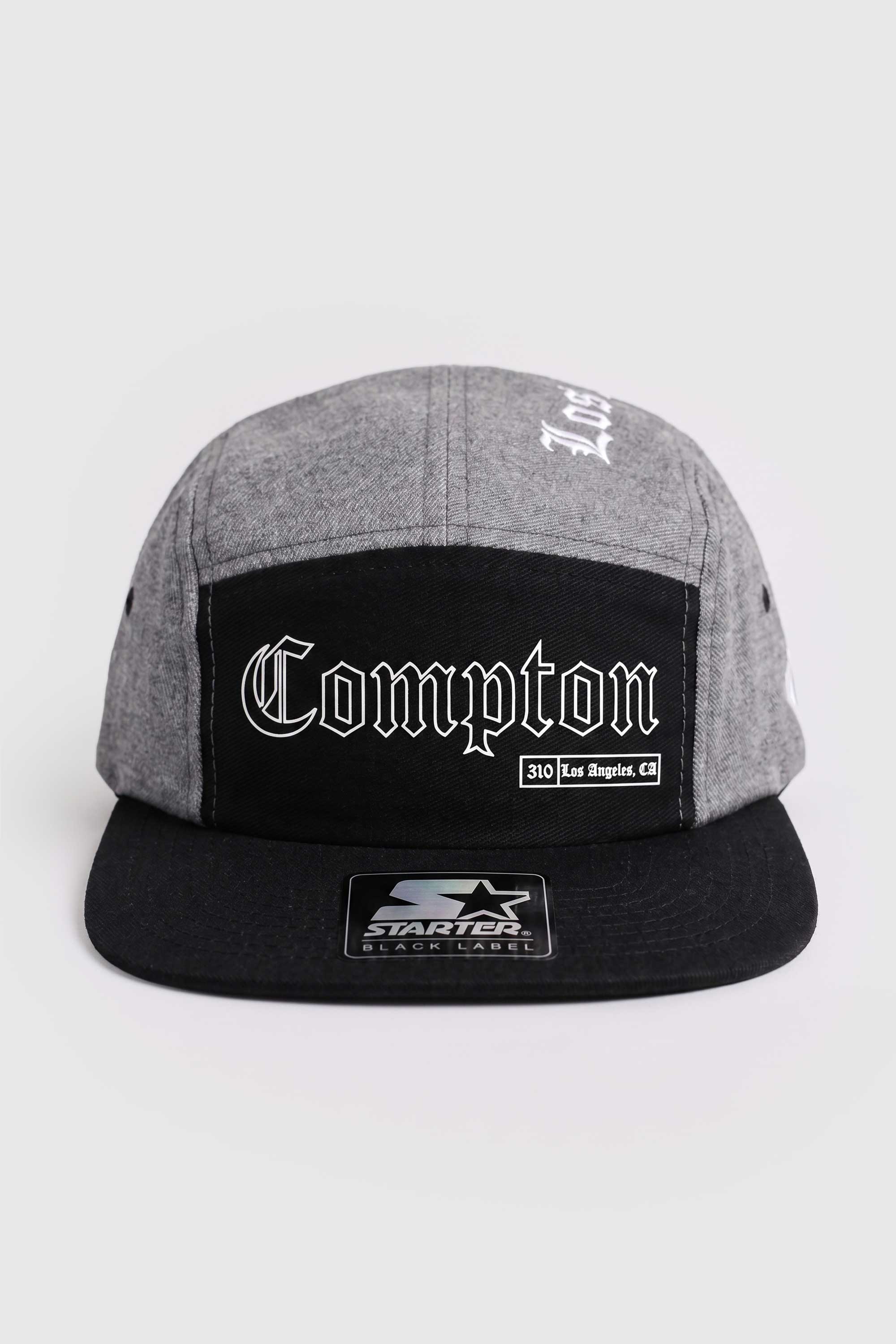 Boné Five Panel Collab Starter X Compton Los Angeles Cinza