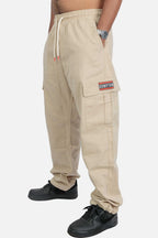 Calça Cargo Compton Balão Sarja Caqui