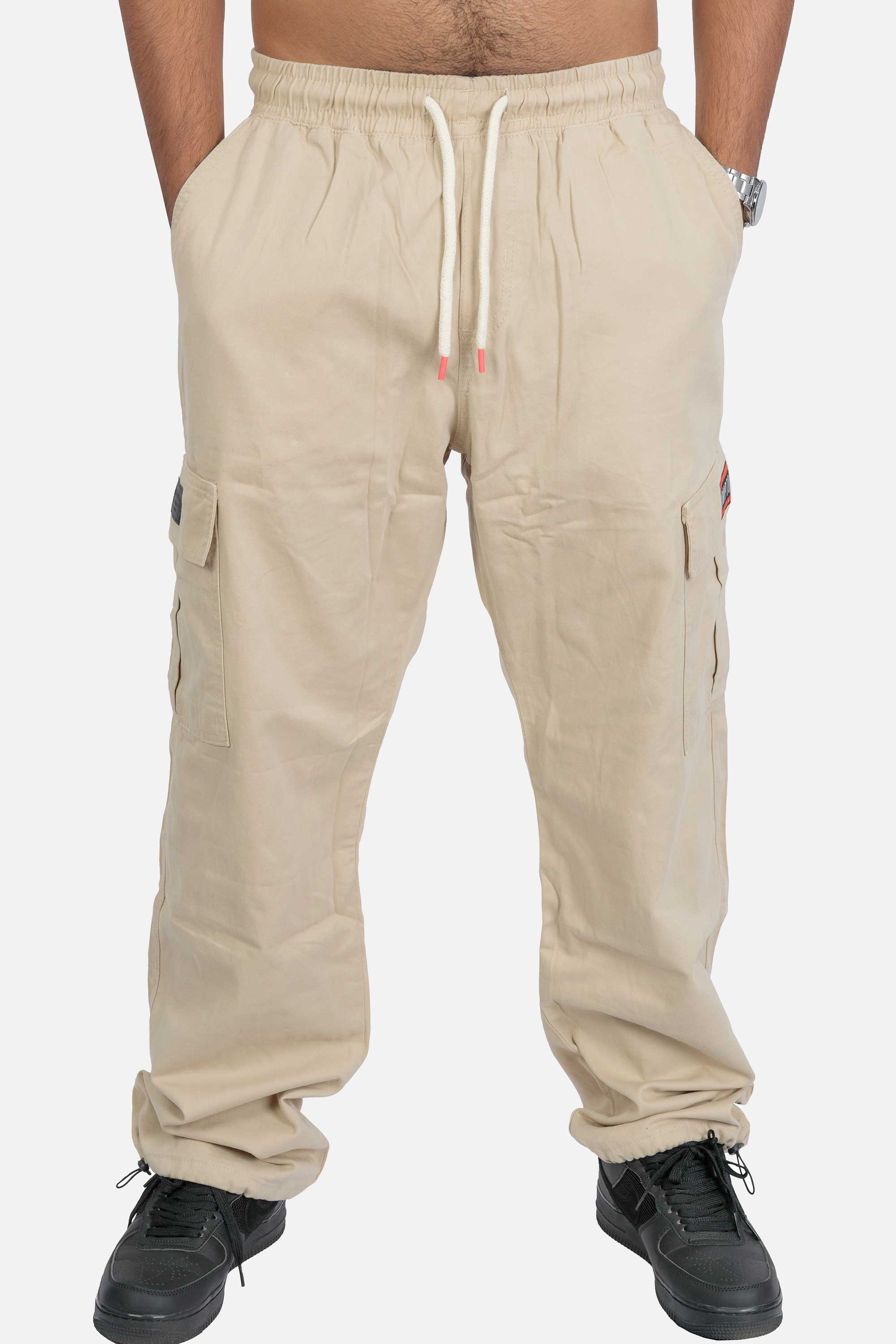 Calça Cargo Compton Balão Sarja Caqui