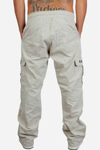 Calça Cargo Compton Sarja Balão Bege