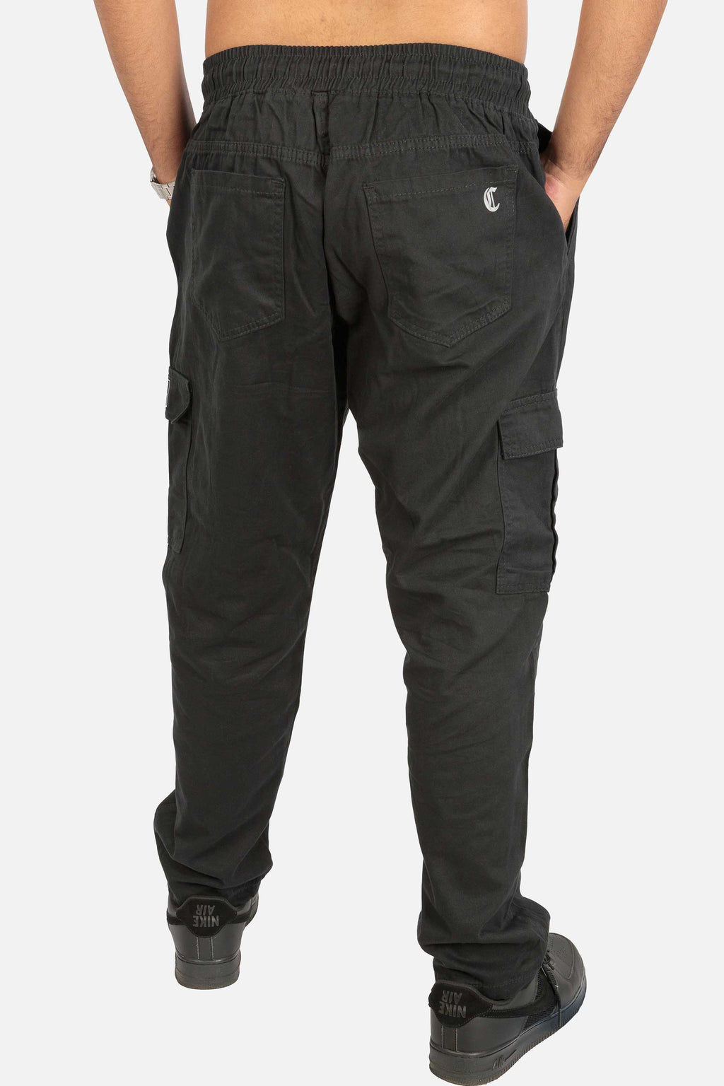 Calça Cargo Compton Sarja Preta