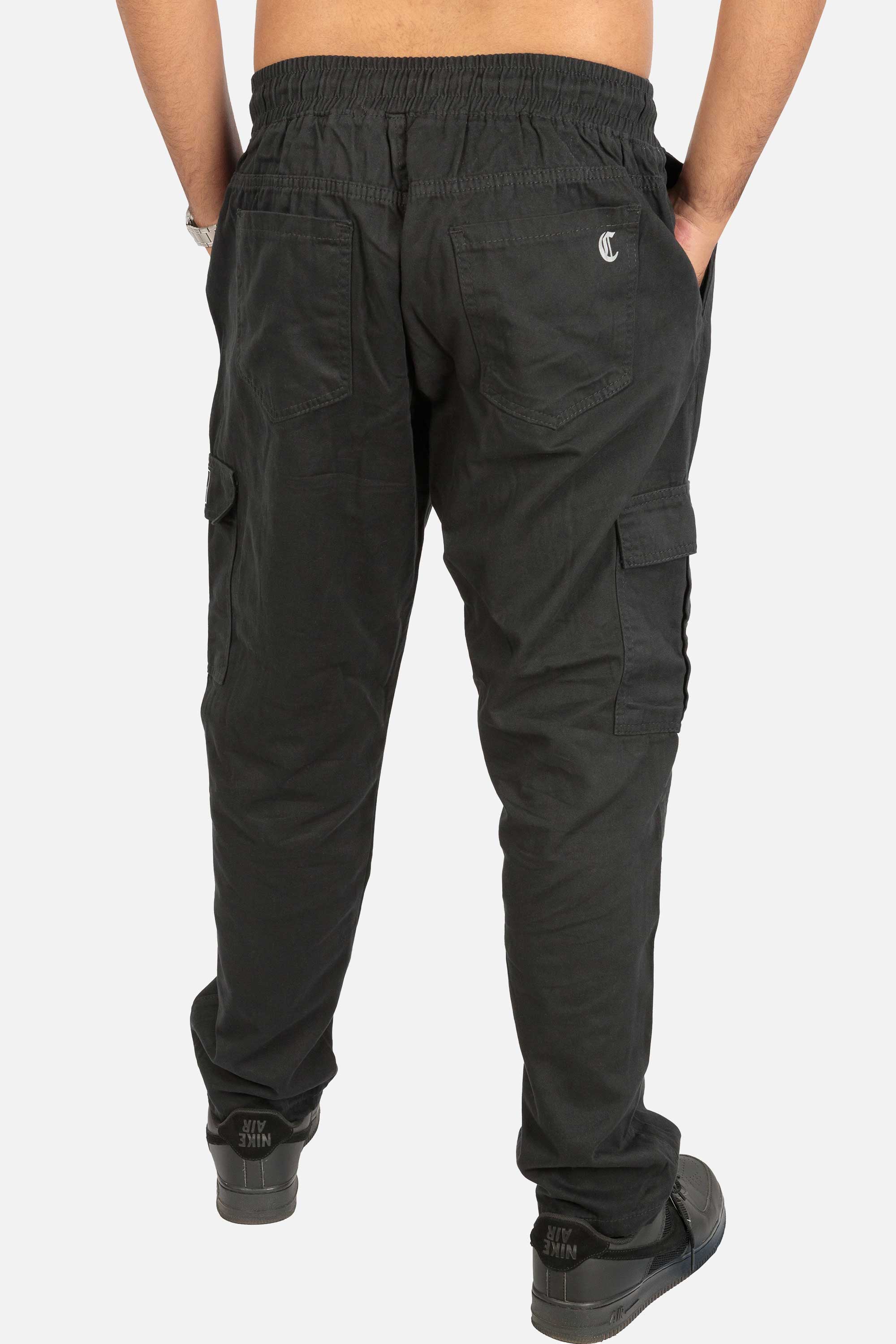 Calça Cargo Compton Sarja Preta