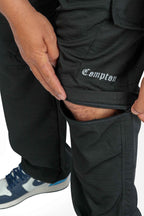 Calça Cargo Compton Vira Bermuda Preta