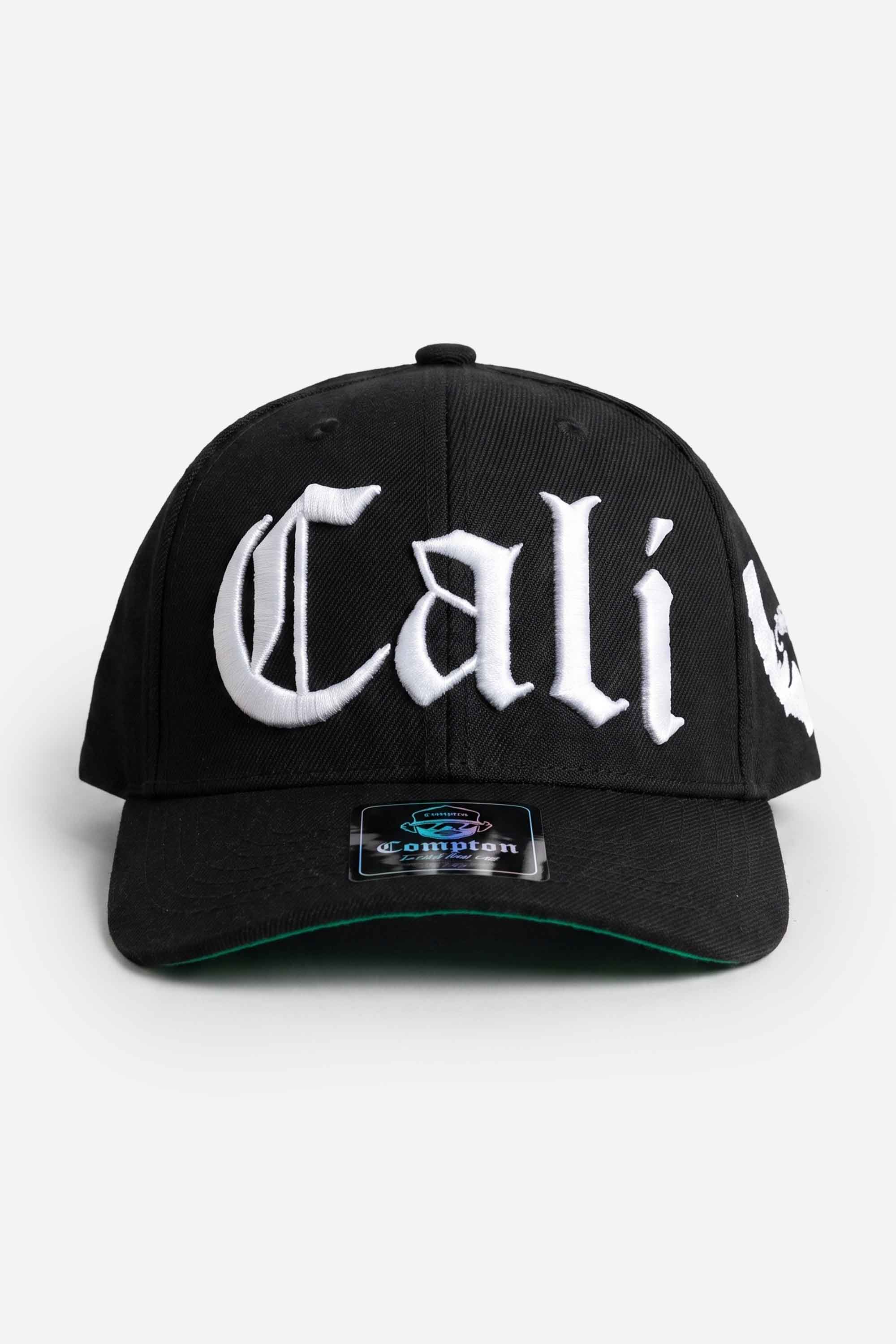 Boné Compton Aba Curva Snapback Cali Preto