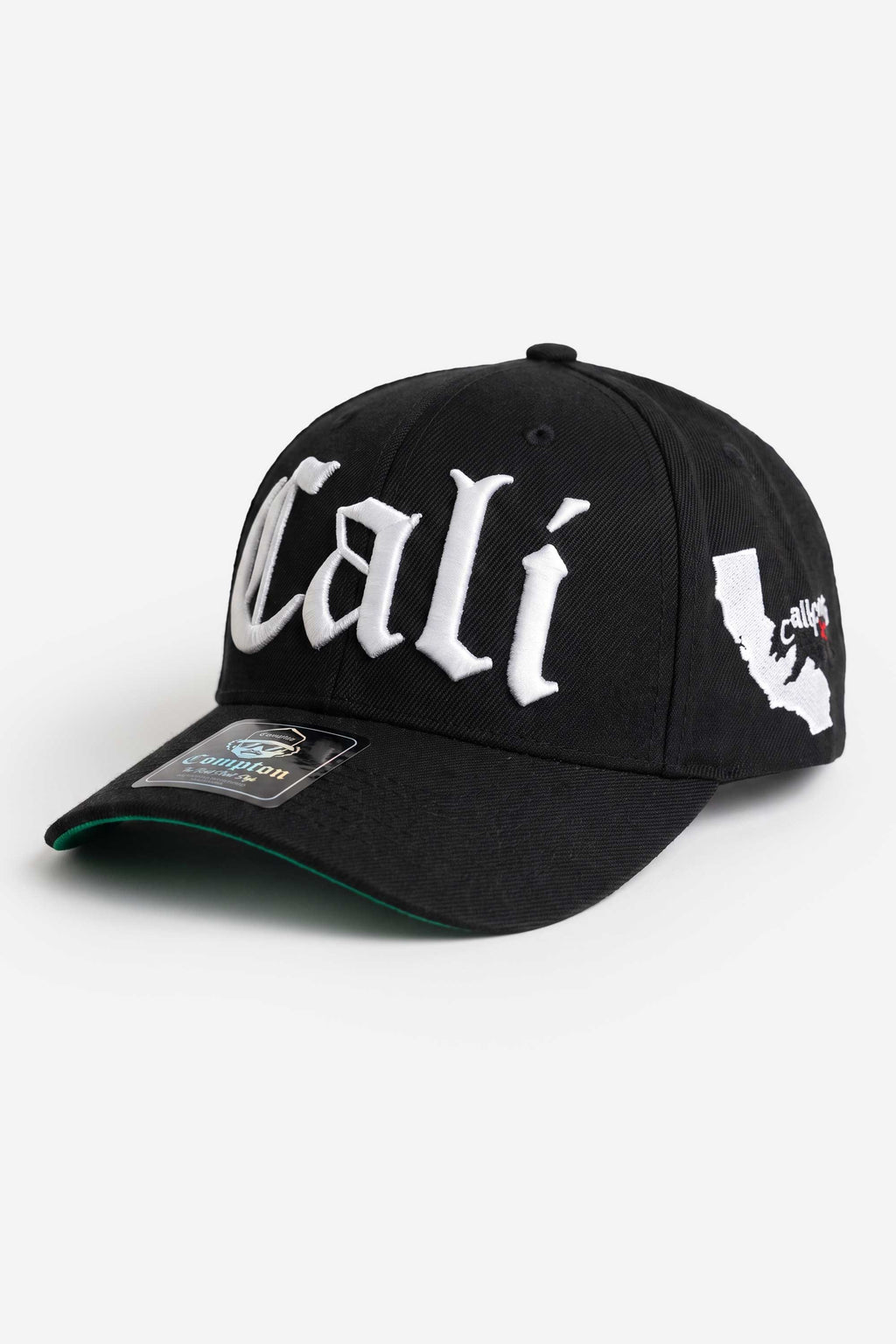 Boné Compton Aba Curva Snapback Cali Preto
