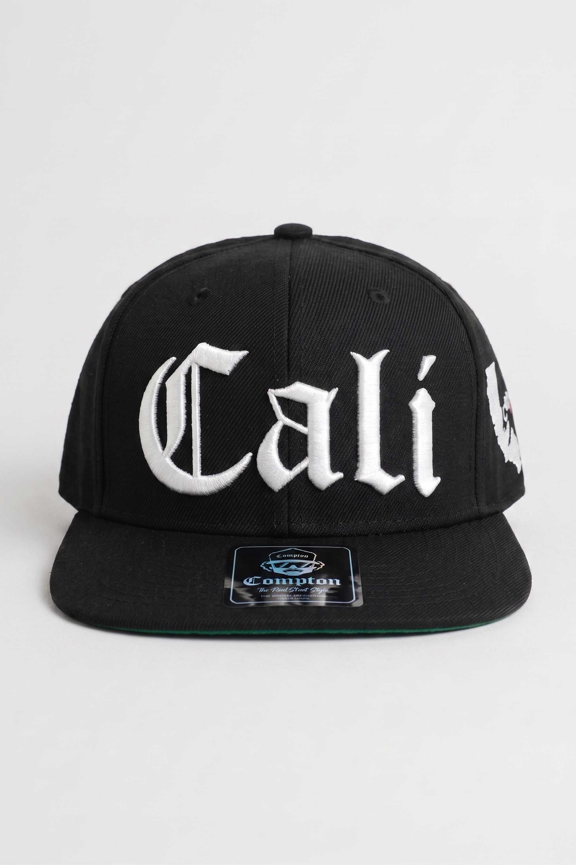 Boné Compton Aba Reta Snapback Cali Preto