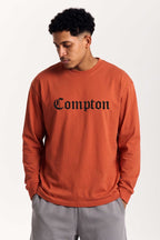 Camiseta Compton Manga Longa Classic Vermelha