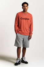 Camiseta Compton Manga Longa Classic Vermelha