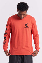 Camiseta Compton Manga Longa Logo Vermelha