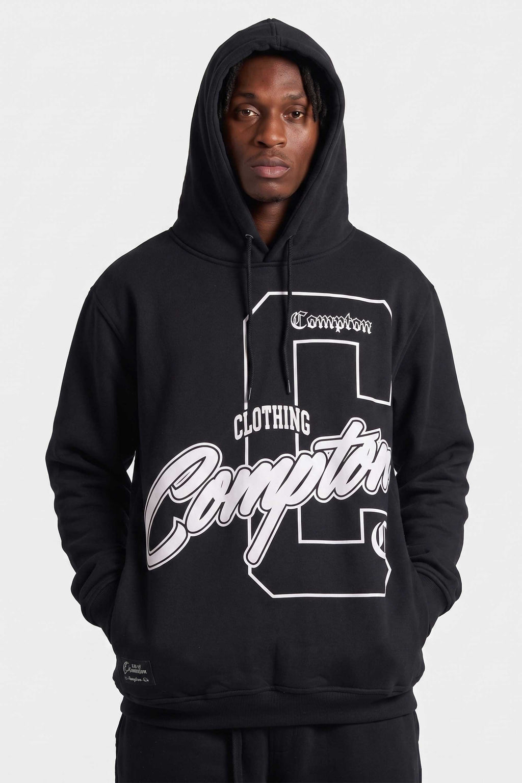 Moletom Compton Canguru Hood Certified Preto