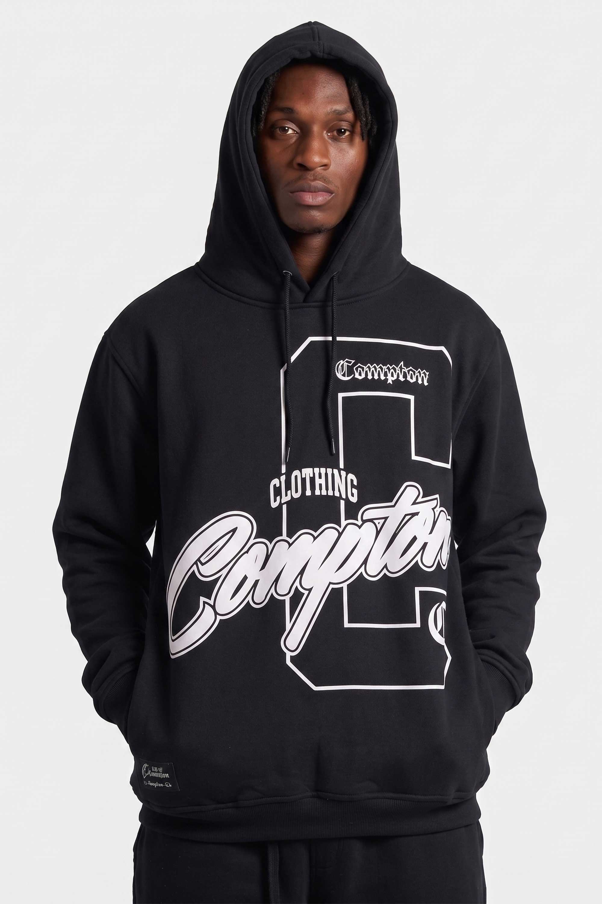 Moletom Compton Canguru Hood Certified Preto