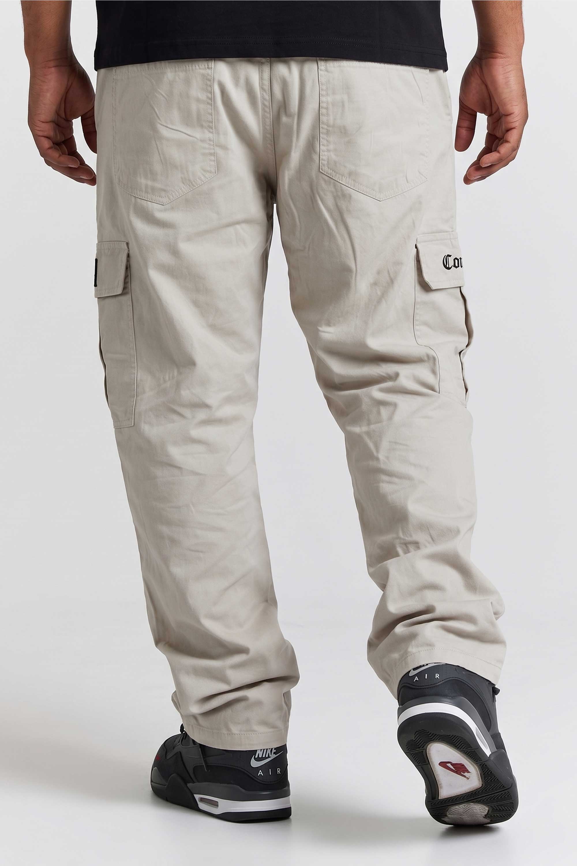 Calça Cargo Compton Sarja Balão Bege