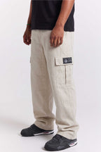 Calça Cargo Compton Sarja Balão Bege