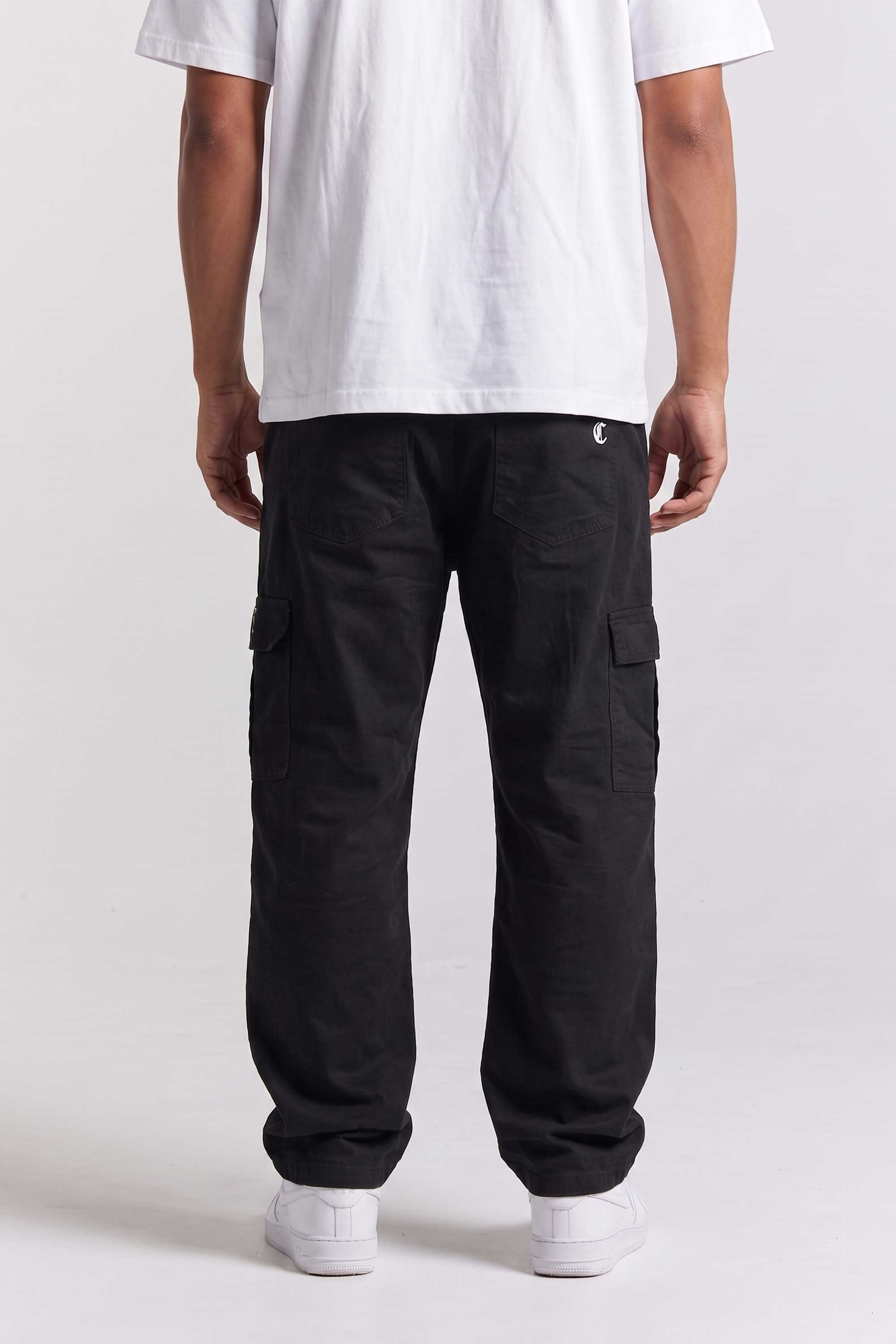 Calça Cargo Compton Sarja Preta