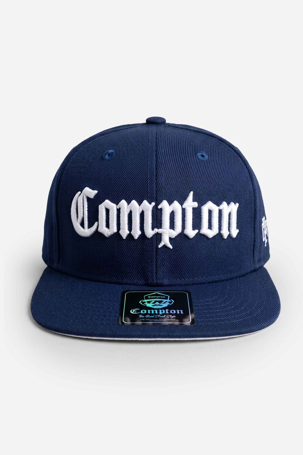 Boné Compton Aba Reta Snapback Classic Azul Marinho
